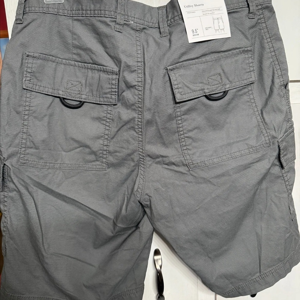 Gray Utility Shorts - Picture 6 of 6